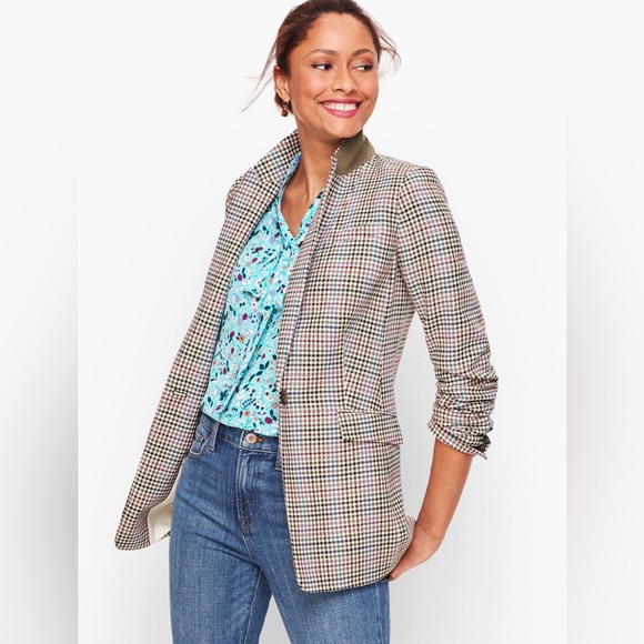 Talbots Jackets & Blazers - Talbots LONG PLAID BLAZER Sz 16